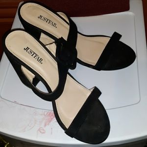 JustFab black heels
